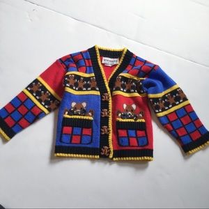 Vintage toddler boy novelty cardigan💙